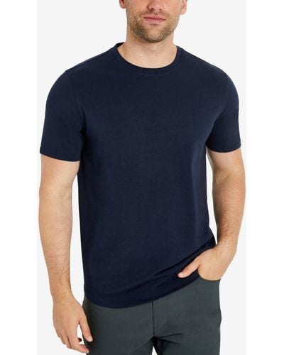 Kenneth Cole Performance Crewneck T-shirt - Blue