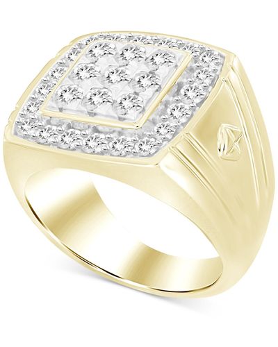 Macy's Diamond Framed Cluster Ring (2 Ct. T.w. - Metallic