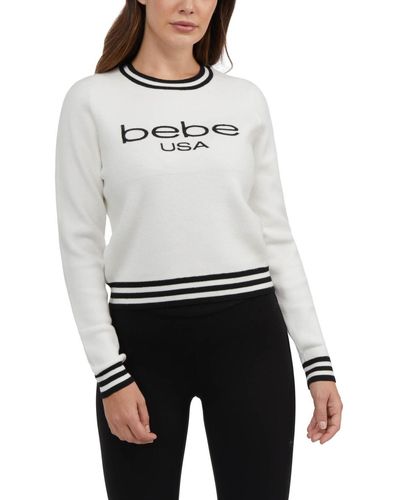 Bebe Long Sleeve Sweater - Gray