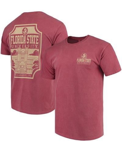Image One Florida State Seminoles Comfort Colors Campus Icon T-shirt - Red