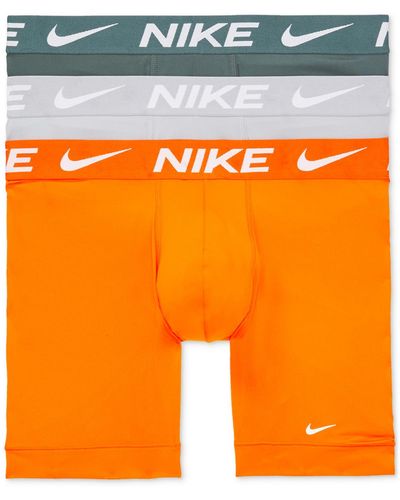 Nike 3-pk. Dri-fit Essential Micro Boxer Briefs - Orange