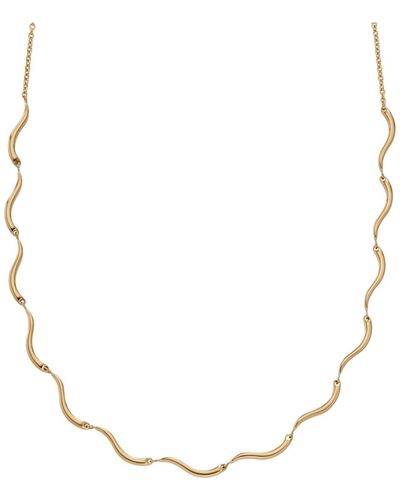 Skagen Wave -tone Stainless Steel Chain Necklace - Natural