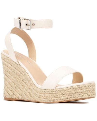 FASHION TO FIGURE Gale Wide Width Wedge Sandals - Metallic
