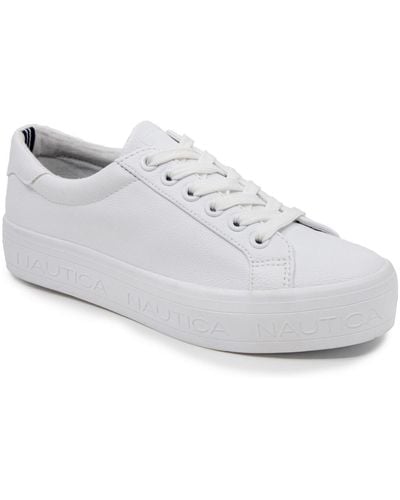 Nautica Aelisa Platform Sneakers - White