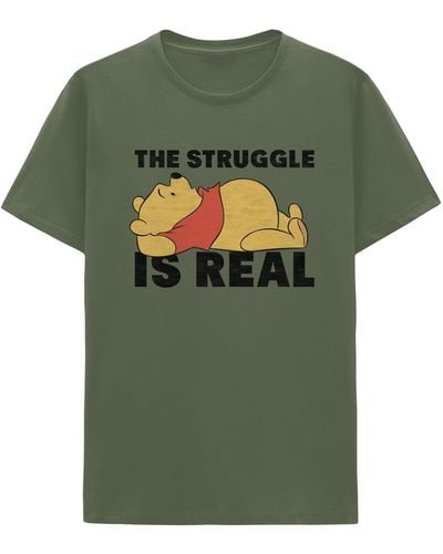 Hybrid Winnie The Pooh Short Sleeve T-shirt - Green