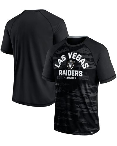 Fanatics Las Vegas Raiders Hail Mary Raglan T-shirt - Black