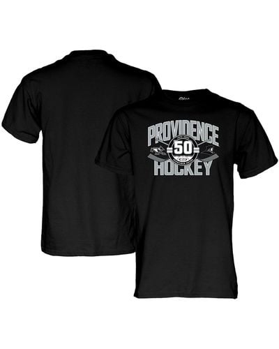 Blue 84 And Providence Friars 50th Anniversary Hockey T-shirt - Black
