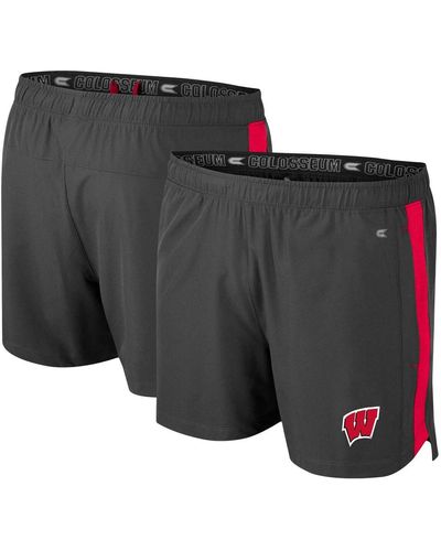 Colosseum Athletics Wisconsin Badgers Langmore Shorts - Black
