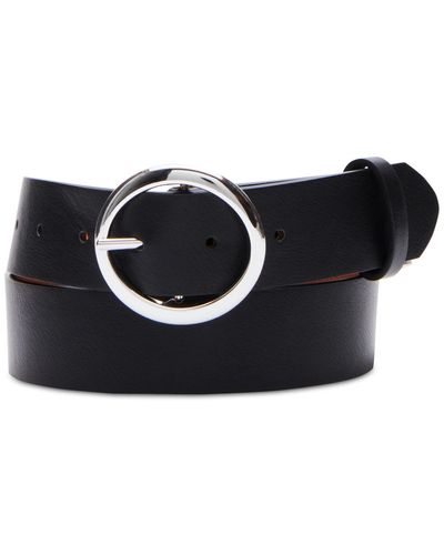 Steve Madden Reversible Faux-leather Belt - Black