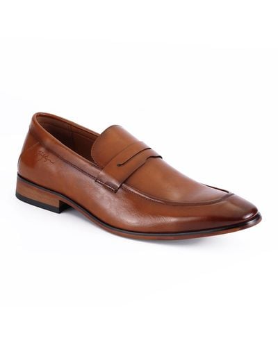 Tommy Hilfiger Simol Slip On Dress Penny Loafers - Brown