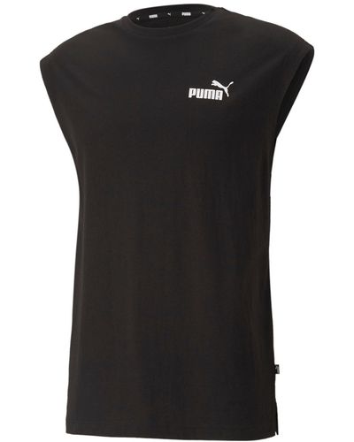 PUMA Big Tall Essentials Sleeveless Tee - Black