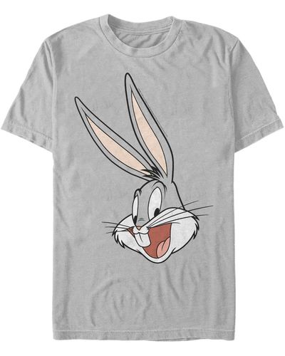 Fifth Sun Looney Tunes Bugs Bunny Big Face Short Sleeve T-shirt - Multicolor