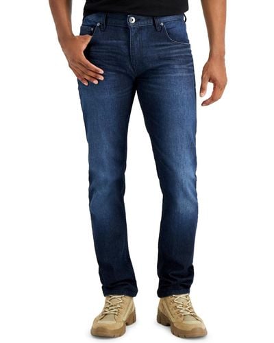 INC International Concepts Slim Straight Core Jeans - Blue