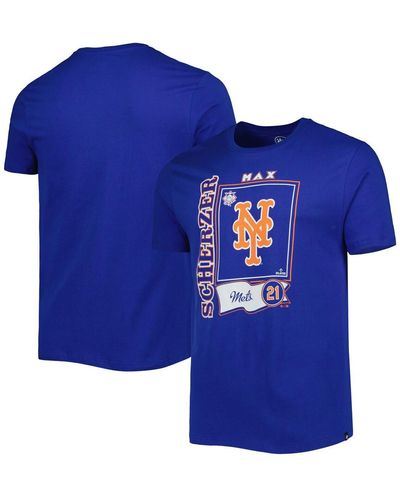 '47 '47 Max Scherzer New York Mets Super Rival Player T-shirt - Blue