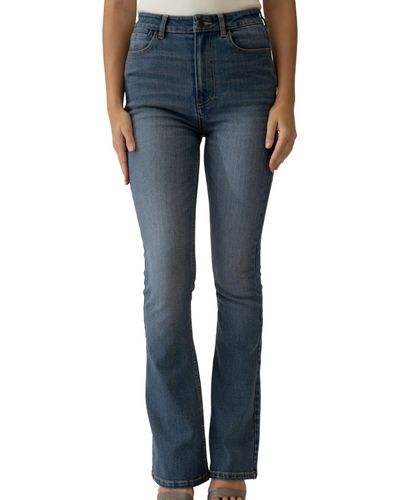 Adrienne Landau High-rise Flare-leg Jeans - Blue