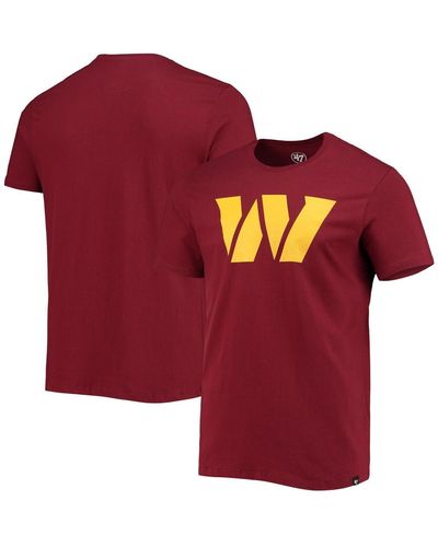 '47 Washington Commanders Logo Imprint Super Rival T-shirt - Red