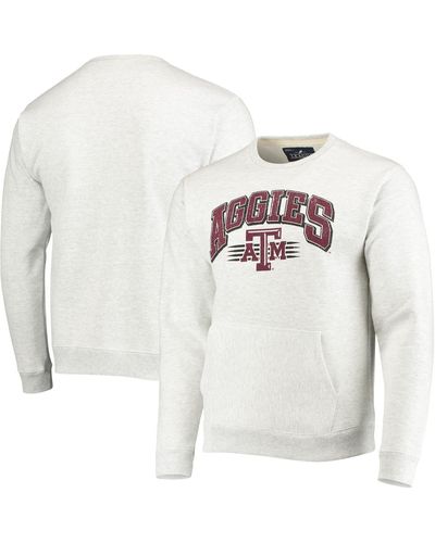 League Collegiate Wear Texas A&m aggies Upperclassman Pocket Pullover Sweatshirt - White