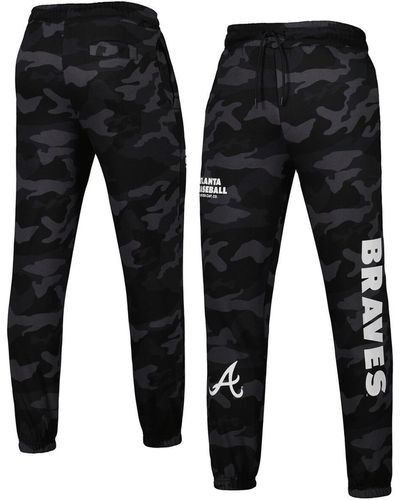KTZ Atlanta Braves Camo jogger Pants - Black