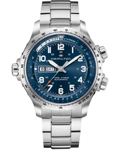 Hamilton Swiss Khaki X-wind Aviation Bracelet Watch 45mm - Gray