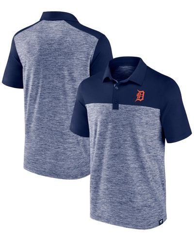 Fanatics Detroit Tigers Iconic Omni Brushed Space-dye Polo Shirt - Blue