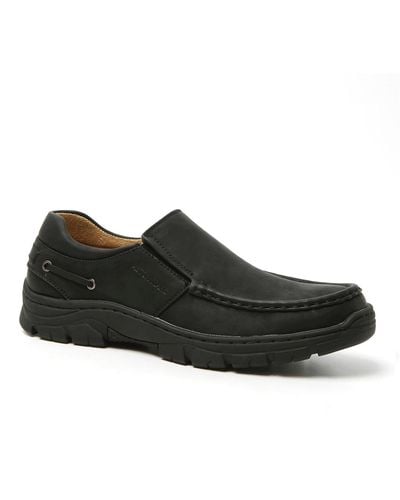 Aston Marc Slip On Comfort Casual Shoes - Black