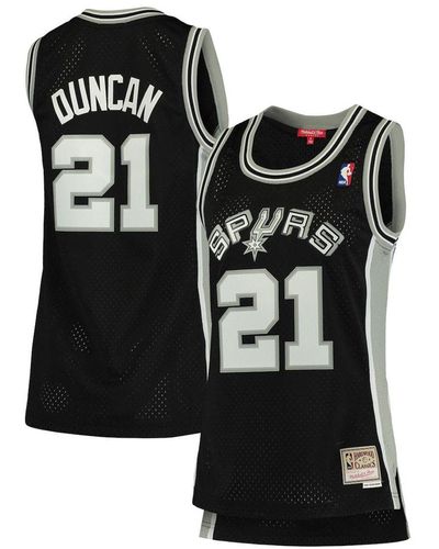 Tim Duncan San Antonio Spurs Mitchell & Ness 1996-97 Hardwood Classics NBA  75th Anniversary Diamond Swingman Jersey - Black