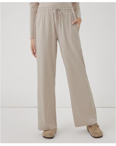Pact Cotton Cool Stretch Lounge Pant - Natural