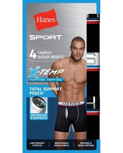 Hanes Men's 4-Pk. Platinum Stretch Woven Boxers - Macy's