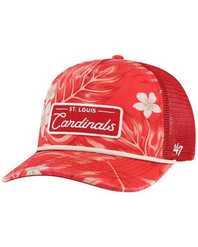 '47 St. Louis Cardinals Tropicalia Trucker Hitch Adjustable Hat - Red