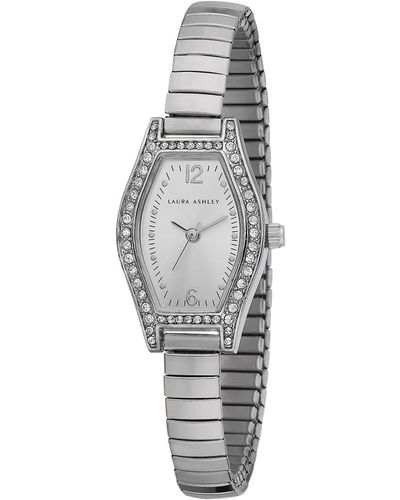 Laura Ashley Ladies' Silver Expandable Bracelet Watch - Metallic