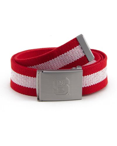 Eagles Wings Nc State Wolfpack Fabric Belt - Red