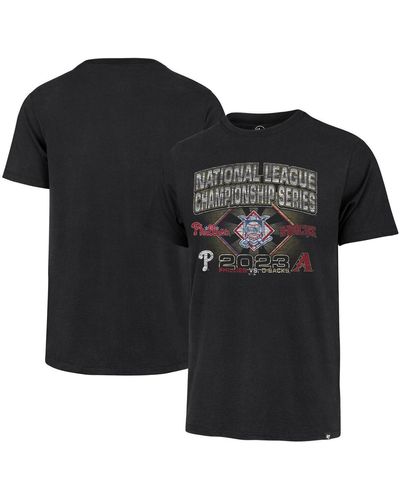 '47 Distressed Philadelphia Phillies Vs. Arizona Diamondbacks 2023 Nlcs Matchup Franklin T-shirt - Black
