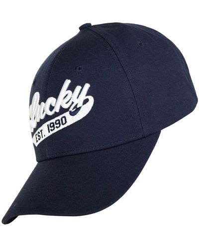 Lucky Brand Lucky 1990 Embroidered Dad Hat - Blue