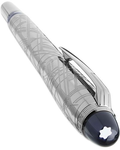 Montblanc Starwalker Space Blue Metal Fineliner Pen - Gray
