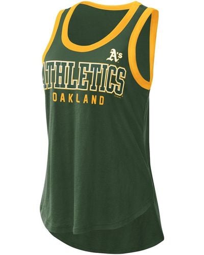 G-III 4Her by Carl Banks Oakland Athletics Clubhouse Tank Top - Green