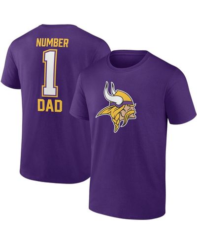 Fanatics Minnesota Vikings Father's Day T-shirt - Purple