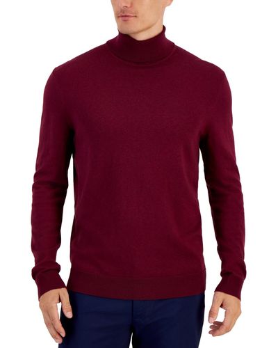 Alfani Turtleneck Sweater - Red