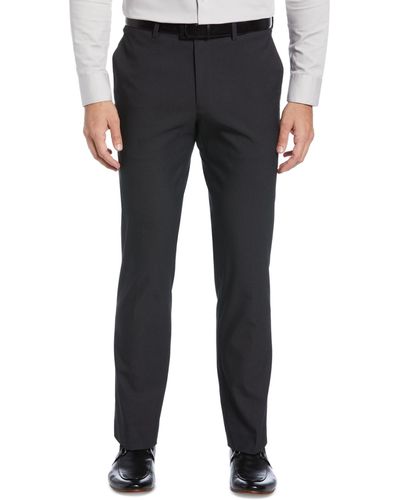 Perry Ellis Slim Fit Stretch Washable Suit Pants - Black