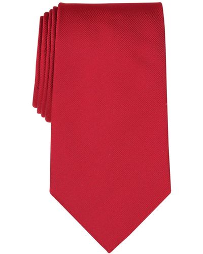 Brooks Brothers B By Repp Solid Silk Ties - Red