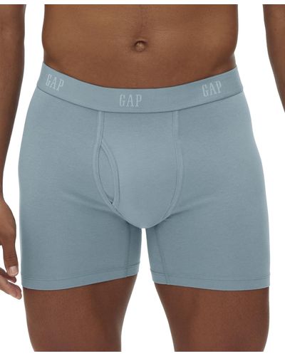 Gap 3-pk. Stretch Fly-front 5" Boxer Briefs - Blue