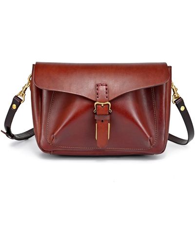 Old Trend Genuine Leather Isla Crossbody Bag - Red