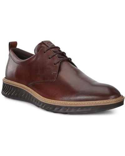 Ecco St.1 Hybrid Plain Toe Shoe Oxford - Brown
