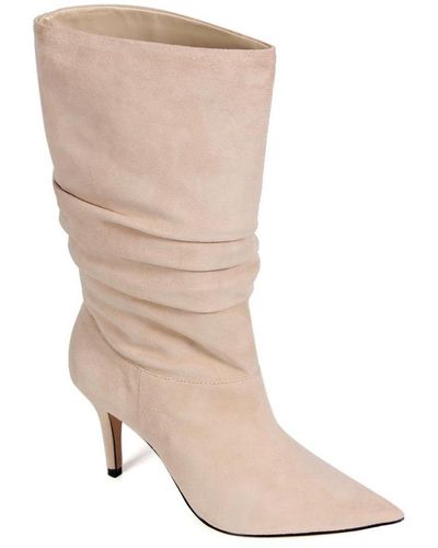 Paula Torres Shoes Carmel Pointed-toe Dress Boots - Natural