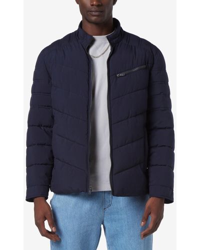 Marc New York Winslow Stretch Packable Puffer Jacket - Blue