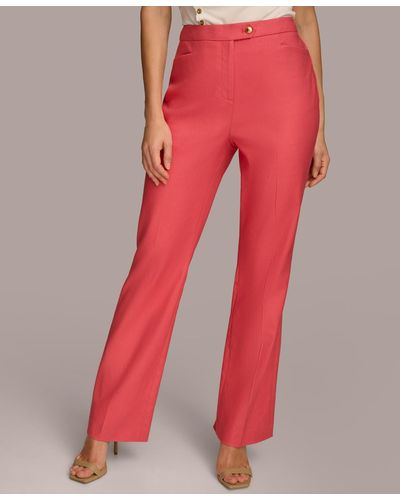 Donna Karan Straight-leg Pants - Red