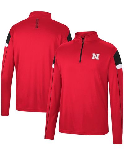 Colosseum Athletics Nebraska Huskers Golf Match Quarter-zip Windshirt - Red
