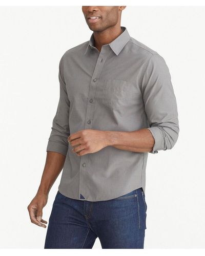 UNTUCKit Untuck It Regular Fit Wrinkle-free Sangiovese Button Up Shirt - Gray