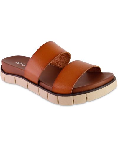 MIA Elori Slip-on Sandals - Brown