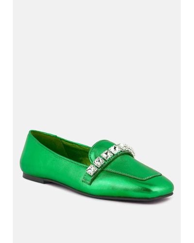 Diamante loafers store