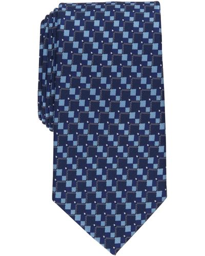 Perry Ellis Hummel Geo-print Tie - Blue
